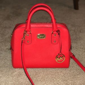 Michael Kors coral handbag